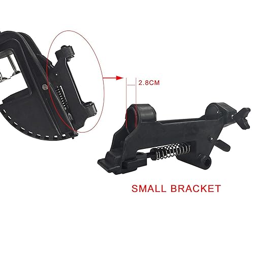 Hochwertige Halterung und Scharniermontage für elektrischen Trolling Motor, hergestellt aus robustem Nylon Kunststoff mit Edelstahl Hardware für maximale Stabilität und Langlebigkeit.