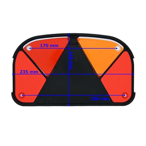 The Drive | 2x Aspöck Multipoint II Lichtscheibe, hochwertige Ersatzglas für Anhänger, Trailer und Wohnwagen Rückleuchte, links und rechts