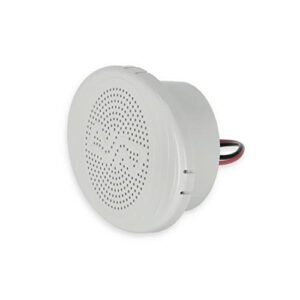 Leistungsstarkes 12 Volt Signalhorn in Weiß mit 100 dB Lautstärke für Boote als Notsignal oder Warnsignal.