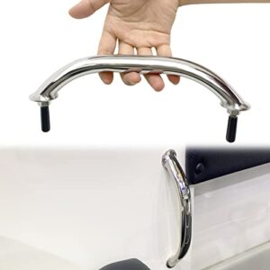 Edelstahl Griff mit poliertem Spiegel und Doppelendnieten für Boot oder Wohnmobil, 22,9 cm lang