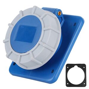 Wasserdichte Landstromsteckdose mit Dichtung für Boot, Yacht und Wohnmobil - 16A 220-250V IP67 geschützt gegen Wetter und Nässe