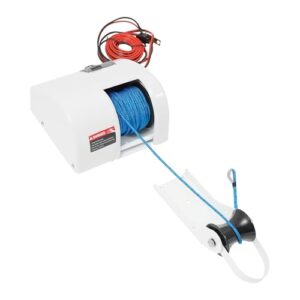 Elektrische Ankerwinde für Boote mit drahtloser Fernsteuerung, robuste und leistungsstarke Winde für einfache Bedienung und maximale Kapazität von 25 lbs.
