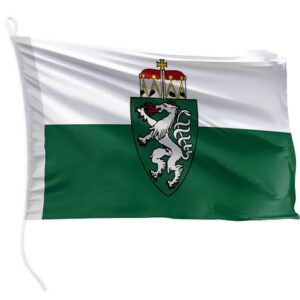 Premium-Fahne für Motorboote, Steiermark-Flagge, 20 x 30 cm groß, hochwertiger Fahnen-Polyester, wind- und wetterfest, leuchtende Farben