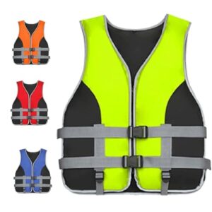 Ventouse Schwimmweste für Erwachsene, Rettungsweste mit Reflektierenden Streifen, Einstellbare Schnalle für Sicherheit und Komfort im Wasser