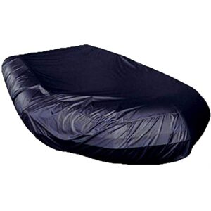 Wasserdichte Abdeckplane für Boote aus 420D Oxford-Fasergewebe, UV-beständig und staubdicht, geeignet für Ruderboote, Schlauchboote und Kajaks, schwarz, Maße 380 x 94 x 46 cm.