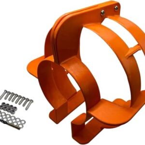 Außenbord Propeller Schutzgitter für 9,9-120 PS Bootsmotoren in orange, mit robustem Design zur Sicherung des Propellers.