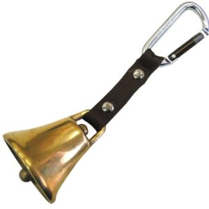 Große Bärenglocke mit Karabiner für Sicherheit beim Wandern und Camping in Bärengebieten
