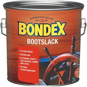 Bondex Bootslack Farblos 2,5 L in glänzendem Kanister - intensiver Schutz für Ihr Boot gegen Wasser und UV-Strahlen