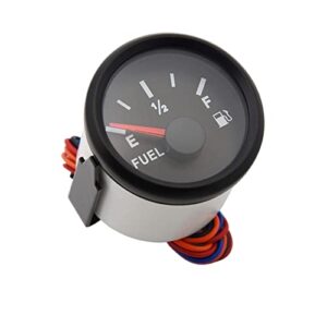 52 mm Kraftstoffstandsanzeige mit roter Hintergrundbeleuchtung für Boot oder Fahrzeug zur präzisen Überwachung des Tankfüllstands