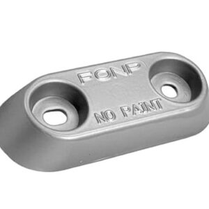 Boot und Motor Rumpf-Anode V-Typ 15 aus Aluminium zur Korrosionsschutz im Wassersport, Maße 150x60x25mm