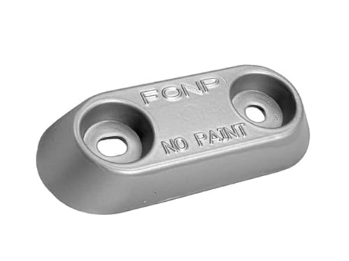 Boot und Motor Rumpf-Anode V-Typ 15 aus Aluminium zur Korrosionsschutz im Wassersport, Maße 150x60x25mm