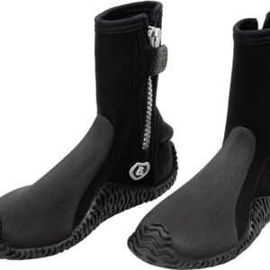 Cressi Unisex-Adult Korsor Semi-Rigid Sole Boots in Schwarz, 3mm Neopren mit halbstarrer Sohle, ideal für Tauchen und Wassersport