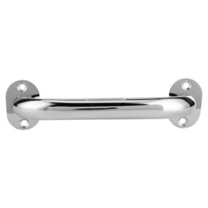 Hochfester Haltegriff aus poliertem Edelstahl, 200 mm lang und 25 mm Durchmesser, ideal für Boote und Wohnmobile, salzwasserbeständig und ergonomisch gestaltet für sicheren Halt.