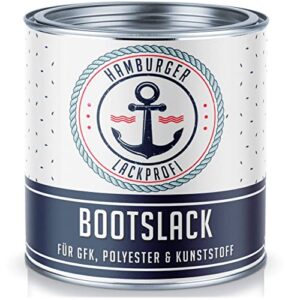 Metalldose mit Hamburger Lack-Profi 2K Bootslack in Anthrazitgrau RAL 7016 für GFK, Kunststoff und Polyester, 2,5 Liter