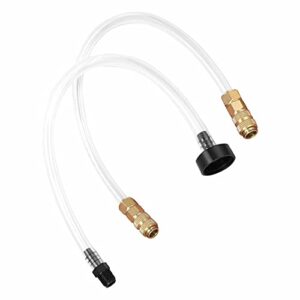 Hydraulisches Bootslenkung-Befüllungskit für optimale Steuereffizienz auf Booten, bestehend aus transparenten und robusten Teilen für hydraulische Lenksysteme.