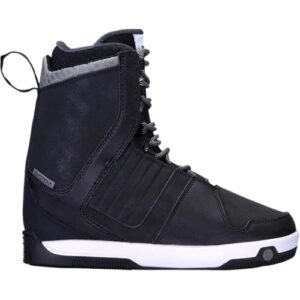 Hyperlite 2024 System Freepress JB O'Neall Signature Wakeboard Boots in Schwarz, designed for optimal Komfort und Leistung beim Wakeboarden.
