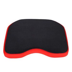 Ergonomisches Kajak-Sitzpolster in schwarz für optimalen Komfort beim Kajakfahren und Angeln, mit rutschfester Oberfläche und einfacher Befestigung durch Saugnäpfe.