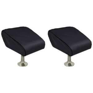 Fivetwofive 2X klappbarer Sitzbezug in Schwarz, wasserfest und strapazierfähig, ideal für Boots-Sitze.
