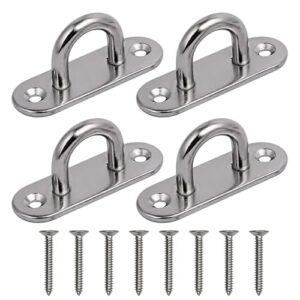 Edelstahl Augplatten mit Ösen für schwere Lasten, ideal für Aufhängen von Gegenständen und Boots Zubehör
