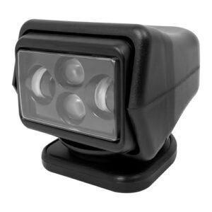 Robuster und wetterfester LED Suchscheinwerfer mit Funkfernsteuerung, 360 Grad drehbar, ideal für Geländewagen und Boote, 8000 Lumen, 600m Reichweite.