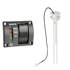 LED Schalttafel & Füllstandsensor Set für Schmutzwasser mit Anzeige von Flüssigkeitsständen in Booten und Wohnmobilen
