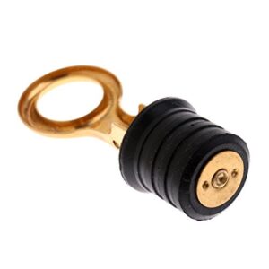 MagiDeal Lenzstopfen 30mm aus Messing und Gummi, ideal für Boote, zur sicheren Abdichtung bei widrigen Witterungen.
