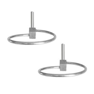 Zwei robuste 4mm Achsnagel aus Edelstahl für Kajakwagen, Kanuwagen oder Bootswagen, ideal für den sicheren Transport von Wasserfahrzeugen.