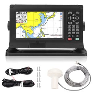 8-Zoll marine GPS-Einheit und Fischfinder mit hochauflösendem Farbdisplay, showcases maritime Navigation mit präzisen Karten und robustem Design für Boote.