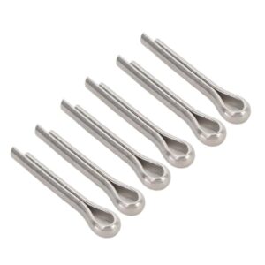 20 Stück Marine-Propeller-Splinte für Außenbordmotoren, rostbeständige Metallbefestigungsstifte in glänzender Optik, ideal für 6 PS bis 20 PS Motoren.