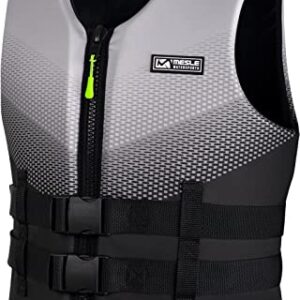 Moderne Mesle Neopren Schwimmweste für Erwachsene, 50N Prallschutzweste, ideal für Wassersport wie SUP, Kajak, Wakeboard und Jetski.
