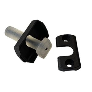 MOTIVEX Pinnengelenk aus Kunststoff mit Schnellverschluss und Faden, ideal für 13 mm Pinnenausleger, zeigt funktionales Design und einfache Handhabung.