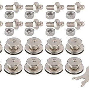 New Marine LOXX Set mit 10 Oberteilen, Gewindeschrauben M5x10 und einem Schlüssel für zuverlässige Verbindungselemente, ideal für Verdecke und Planen.