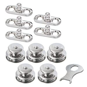 New Marine TENAX Set mit 5 Oberteilen, Lochplatten und Schlüssel zur Befestigung, ideal für Schneiderbedarf und DIY-Projekte.
