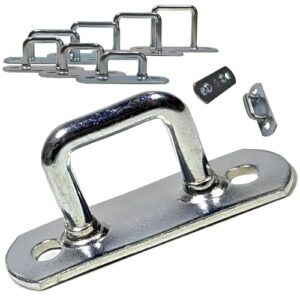 Robuste Riemenkrampe aus rostbeständigem Stahl für die sichere Befestigung von Planen, Abdeckplanen und Ladungen, Größe 30x51 mm, geeignet für Anhänger und Boote.