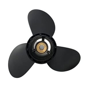 SLEIPNIR Bootspropeller 9 1/4 Zoll x 9 Zoll für Suzuki Außenborder DT9.9-15, Aluminium Propeller mit 10 Zähnen für effizienten Antrieb