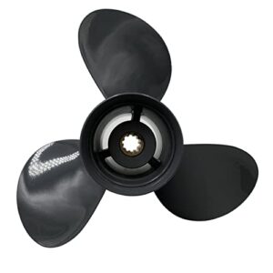 SLEIPNIR Bootspropeller 9 7/8x10 aus Aluminium für Honda Außenbordmotor 25-30PS, OEM NO:58130-ZW2-F21ZA, mit optimierter Wassereffizienz und Langlebigkeit.