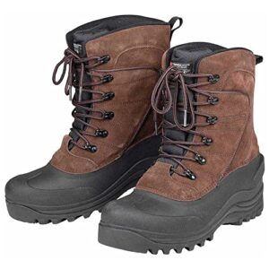 Spro Thermal Winter Boots in Größe 41 aus braunem Wildleder, ideal für kalte Wetterbedingungen mit rutschfester Gummisohle.