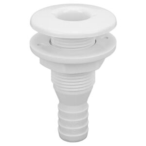 3/4in Thru Hull Fitting aus ABS Kunststoff für Boote - Hochwertige Rumpfdurchführung für sanitäre Anwendungen mit einfacher Installation und maximaler Sicherheit.