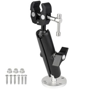 Trolling-Motor-Stabilisator-Halterung für Minn Kota Modelle mit robustem Design und 360° Verstellbarkeit zur Stabilisierung und Reduzierung von Vibrationen.