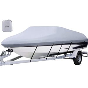VEVOR Bootsabdeckung, Persenning für Boot, wasserdichter Boat Cover mit Aufbewahrungstasche und Abdeckplanen für Yachten (17-19 Zoll)