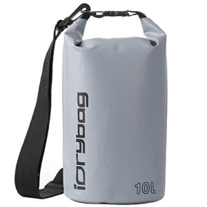 10L wasserdichter Dry Bag für Outdoor-Aktivitäten, rollbarer Verschluss, robustes PVC-Material, geeignet für Kayaking, Rafting, Camping und Reisen.