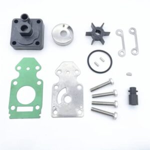 Wasserpumpe Laufrad Kits für Yama-ha 9.9/15HP Motoren mit verschiedenen mechanischen Komponenten auf weißem Hintergrund