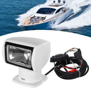 WindWilder LED Suchscheinwerfer mit Fernbedienung für Boote, 100W, 2500 Lumen, 3200K, 800m Reichweite, flexibel einstellbare Beleuchtung