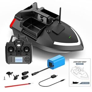 GPS Futterboot für Angeln, Dual Motor Fish Finder mit Nachtlicht-Blinker und Ladeunterstützung