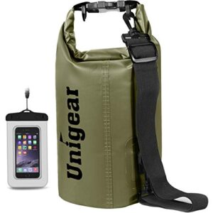 Unigear wasserdichte Tasche, wasserdicht, für Wandern, Kajakfahren, Angeln, Rafting, Camping, Skifahren mit kostenloser Hommage