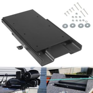 Trolling Motor Schnellspanner für Ulterra, Terrova und PowerDrive Trolling Motor aus schwarzem Aluminium - schnelle und einfache Entfernung Ihres Schleppmotors möglich