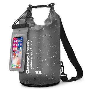 Wasserdichte Dry Bag mit Handy-Schutzbeutel und Trageriemen für Outdoor-Aktivitäten wie Camping, Wandern und Wassersport