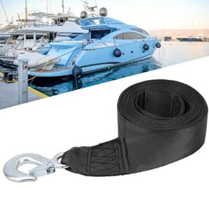 Guoshiy Bootstrailer Windengurt, 6M Bootswindengurt mit Haken, Heavy Duty Bootswindengurt für Bootsanhänger