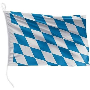Bayern-Raute Flagge ohne Wappen, 20 x 30 cm, Polyester-Stoffgewicht 115g/m², robust und witterungsbeständig