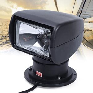 Marine Scheinwerfer mit Fernbedienung, 12V 100W, für Boot oder Auto, 360° Beleuchtung, Marine Yacht Suchscheinwerfer